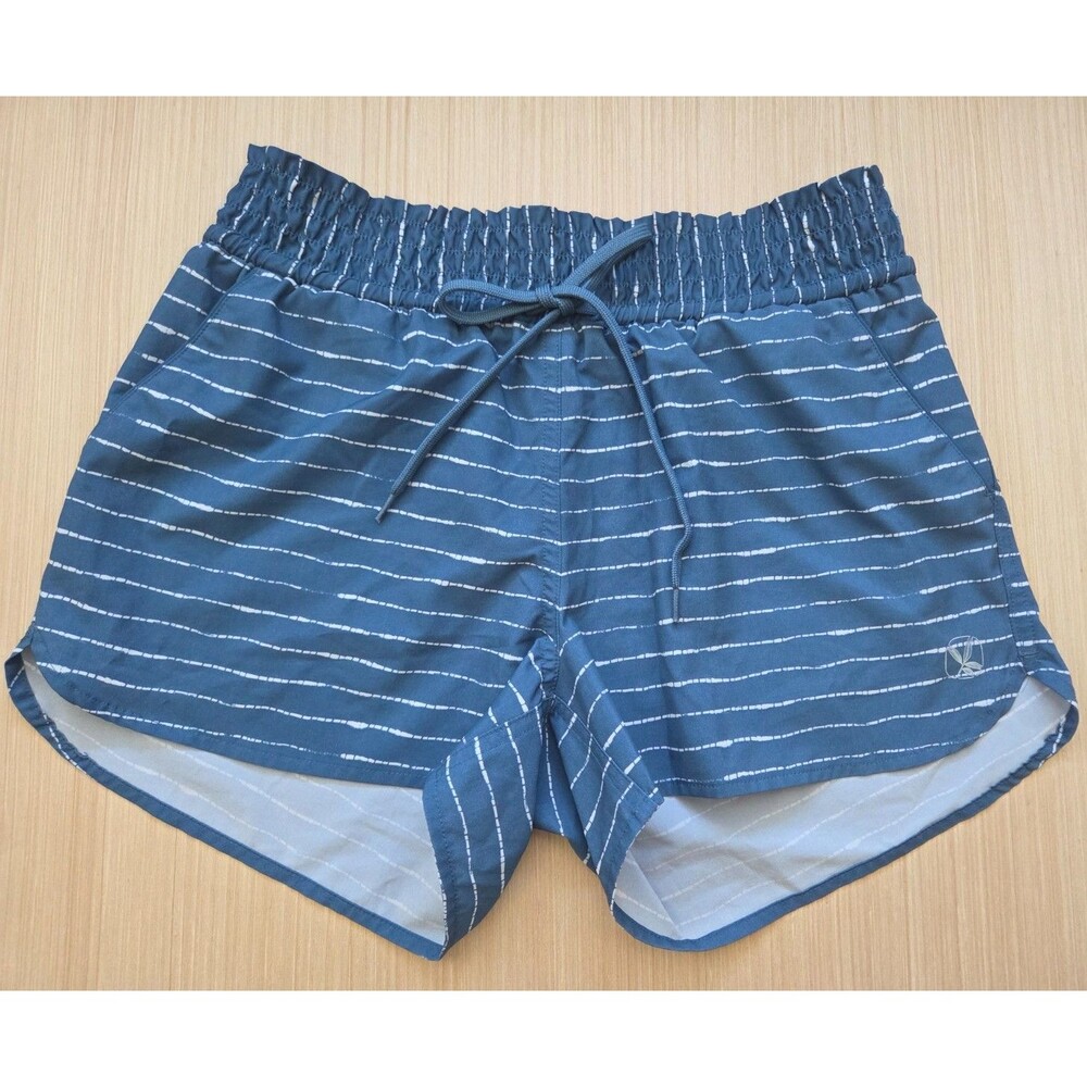 Carve Designs Women's Small Bali Board Shorts Striped Blue White Drawstring